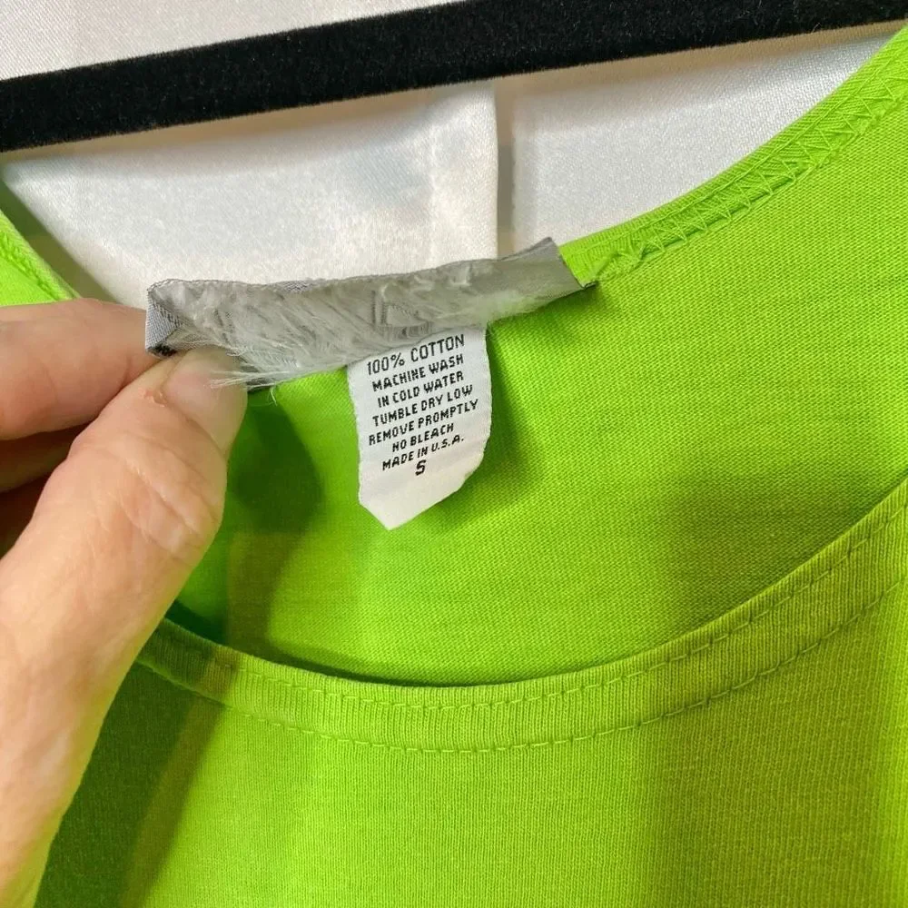 Cover Charge Vintage T-Shirt Dress with pockets Green Size Small - Picture 6 of 9